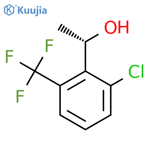 (1S)-1-2-chloro-6-(trifluoromethyl)phenylethan-1-ol structure