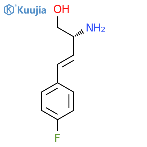 (2R)-2-amino-4-(4-fluorophenyl)but-3-en-1-ol structure