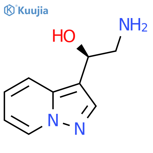 (1R)-2-amino-1-{pyrazolo1,5-apyridin-3-yl}ethan-1-ol structure