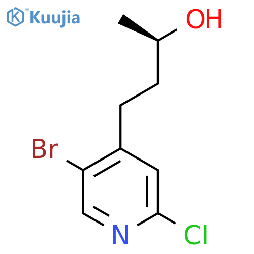 (2R)-4-(5-bromo-2-chloropyridin-4-yl)butan-2-ol structure