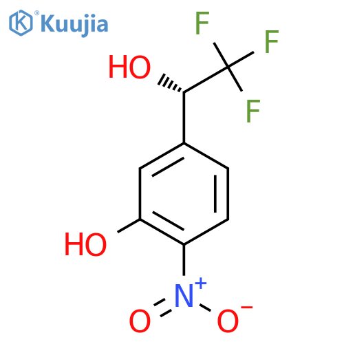 2-nitro-5-(1S)-2,2,2-trifluoro-1-hydroxyethylphenol structure