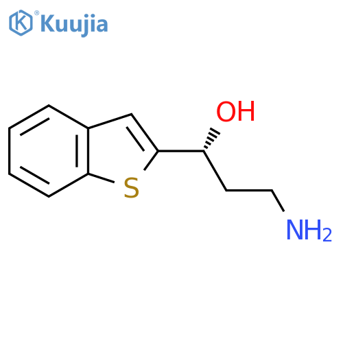 (1R)-3-amino-1-(1-benzothiophen-2-yl)propan-1-ol structure