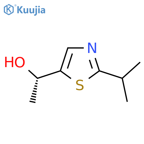 (1S)-1-2-(propan-2-yl)-1,3-thiazol-5-ylethan-1-ol structure