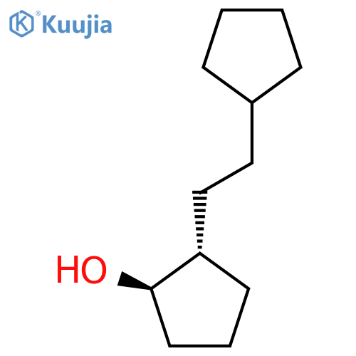 rac-(1R,2S)-2-(2-cyclopentylethyl)cyclopentan-1-ol structure