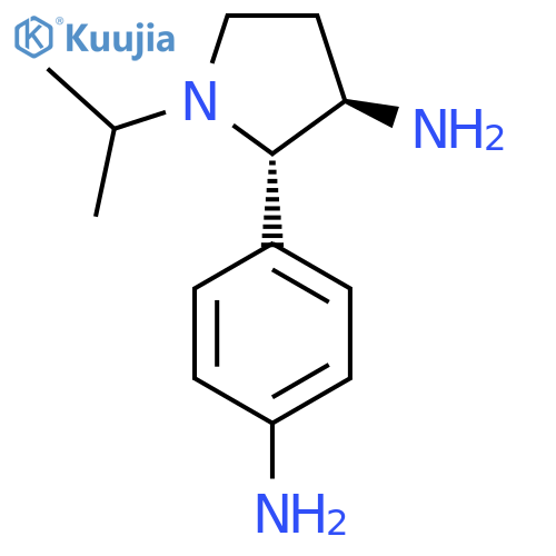 2-(4-aminophenyl)-1-(propan-2-yl)pyrrolidin-3-amine structure