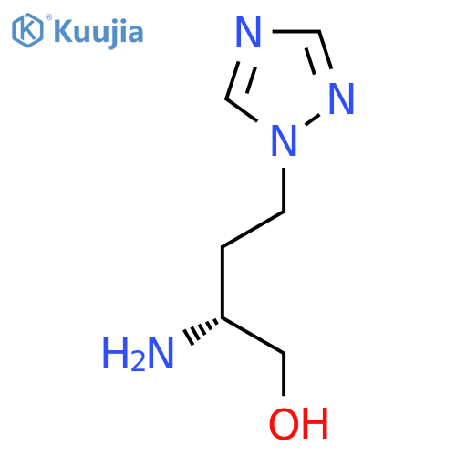 (2R)-2-amino-4-(1H-1,2,4-triazol-1-yl)butan-1-ol structure