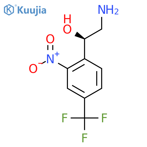 (1R)-2-amino-1-2-nitro-4-(trifluoromethyl)phenylethan-1-ol structure