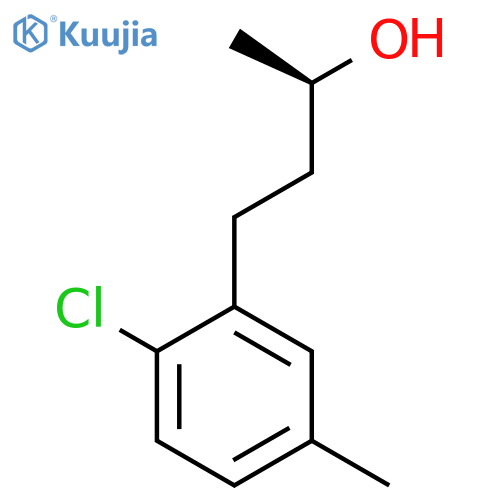(2R)-4-(2-chloro-5-methylphenyl)butan-2-ol structure
