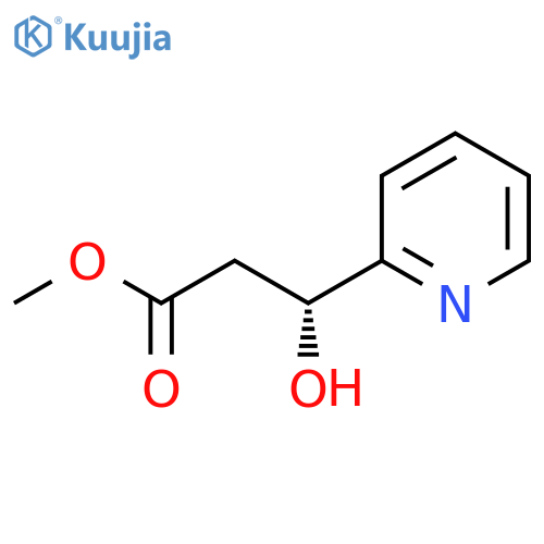 methyl (3R)-3-hydroxy-3-(pyridin-2-yl)propanoate structure