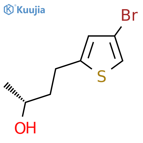 (2R)-4-(4-bromothiophen-2-yl)butan-2-ol structure