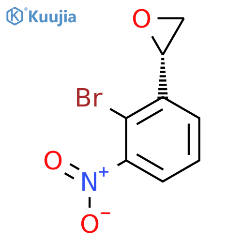 (2S)-2-(2-bromo-3-nitrophenyl)oxirane structure