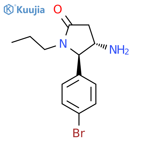 4-Amino-5-(4-bromophenyl)-1-propylpyrrolidin-2-one structure