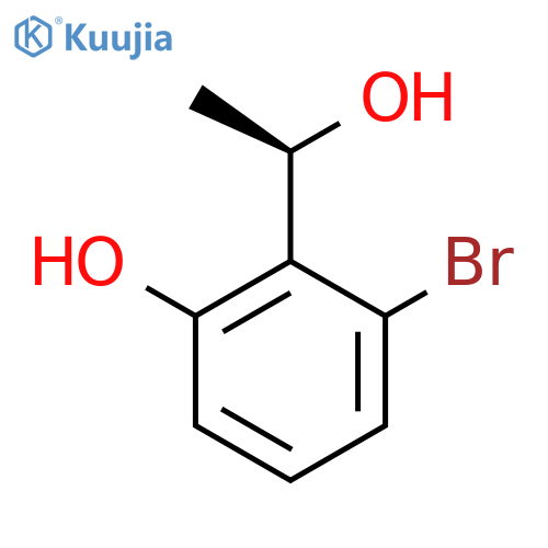 3-bromo-2-(1R)-1-hydroxyethylphenol structure
