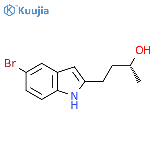 (2R)-4-(5-bromo-1H-indol-2-yl)butan-2-ol structure