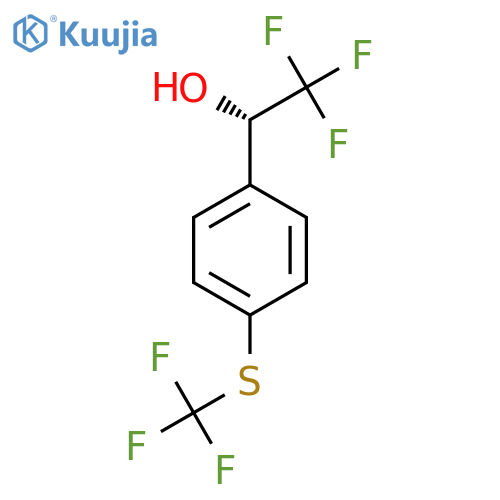 (1S)-2,2,2-trifluoro-1-{4-(trifluoromethyl)sulfanylphenyl}ethan-1-ol structure