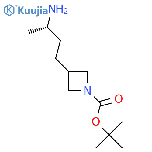 tert-butyl 3-(3S)-3-aminobutylazetidine-1-carboxylate structure