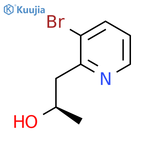(2R)-1-(3-bromopyridin-2-yl)propan-2-ol structure