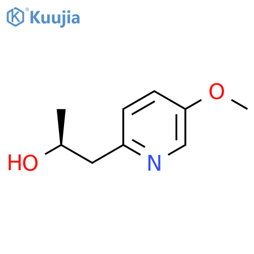 (2S)-1-(5-methoxypyridin-2-yl)propan-2-ol structure