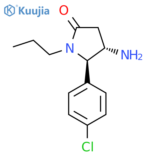 4-amino-5-(4-chlorophenyl)-1-propylpyrrolidin-2-one structure