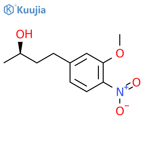 (2R)-4-(3-methoxy-4-nitrophenyl)butan-2-ol structure
