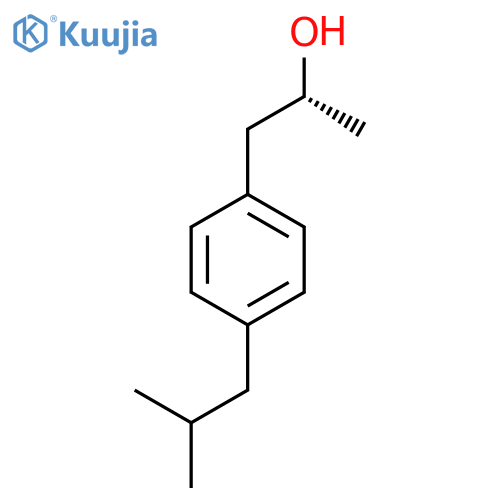 (2R)-1-4-(2-methylpropyl)phenylpropan-2-ol structure