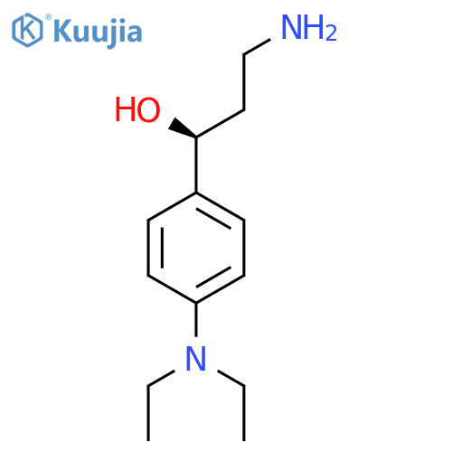 (1S)-3-amino-1-4-(diethylamino)phenylpropan-1-ol structure