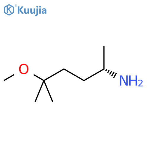 (2S)-5-methoxy-5-methylhexan-2-amine structure