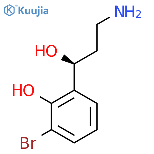 2-(1S)-3-amino-1-hydroxypropyl-6-bromophenol structure