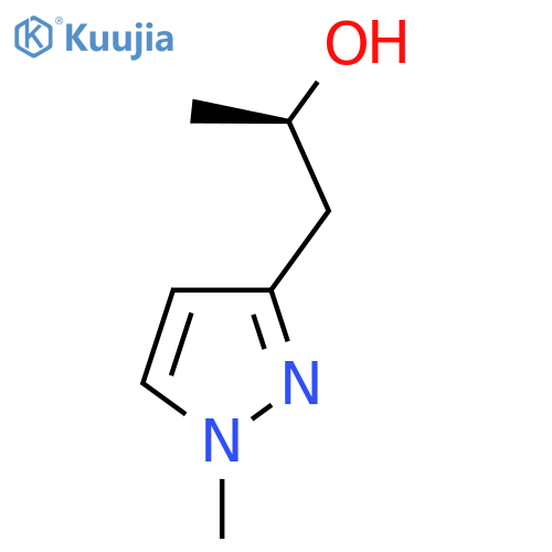 (2R)-1-(1-methyl-1H-pyrazol-3-yl)propan-2-ol structure