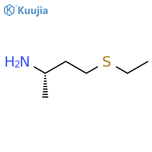 (2S)-4-(ethylsulfanyl)butan-2-amine structure