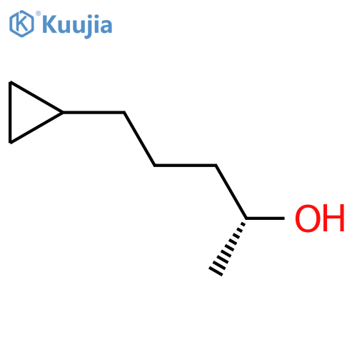 (2R)-5-cyclopropylpentan-2-ol structure