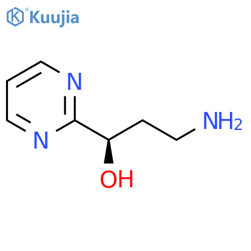 (1R)-3-amino-1-(pyrimidin-2-yl)propan-1-ol structure