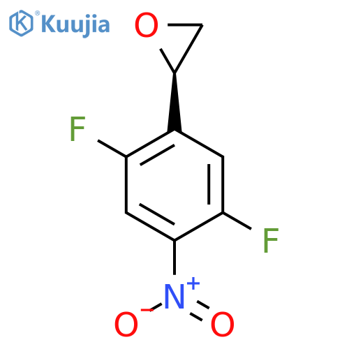 (2R)-2-(2,5-difluoro-4-nitrophenyl)oxirane structure