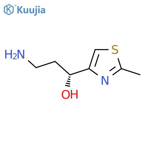(1R)-3-amino-1-(2-methyl-1,3-thiazol-4-yl)propan-1-ol structure