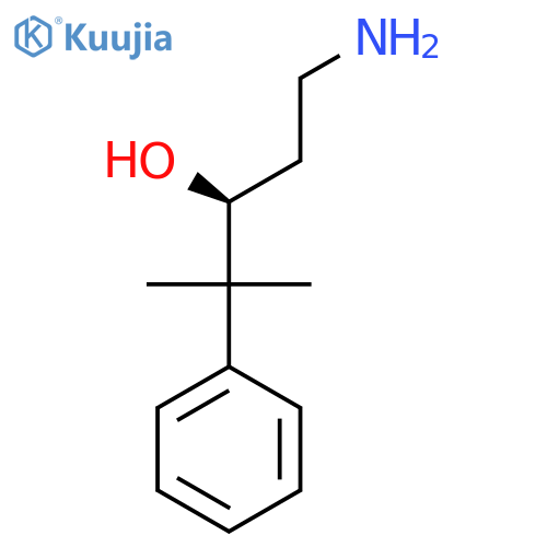 (3S)-1-amino-4-methyl-4-phenylpentan-3-ol structure