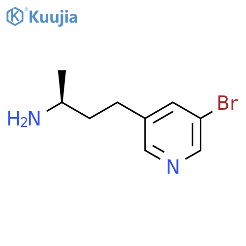(2S)-4-(5-bromopyridin-3-yl)butan-2-amine structure