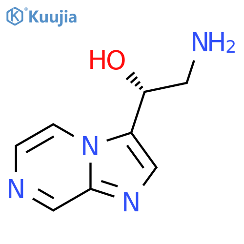 (1R)-2-amino-1-{imidazo1,2-apyrazin-3-yl}ethan-1-ol structure