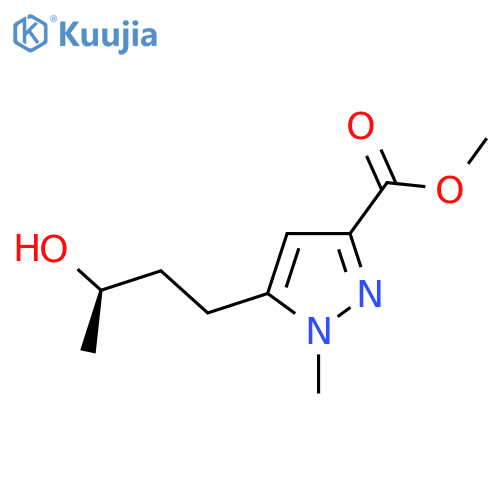 methyl 5-(3R)-3-hydroxybutyl-1-methyl-1H-pyrazole-3-carboxylate structure