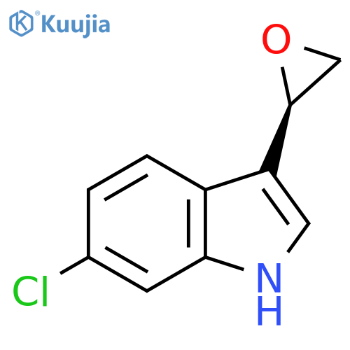 6-chloro-3-(2R)-oxiran-2-yl-1H-indole structure
