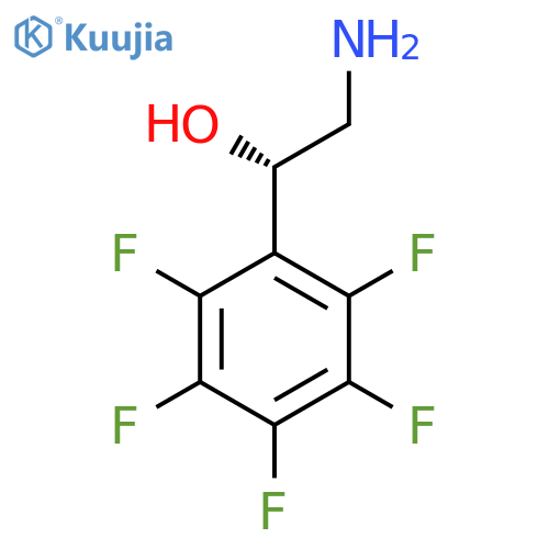(1S)-2-amino-1-(pentafluorophenyl)ethan-1-ol structure