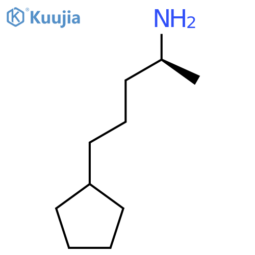 (2S)-5-cyclopentylpentan-2-amine structure