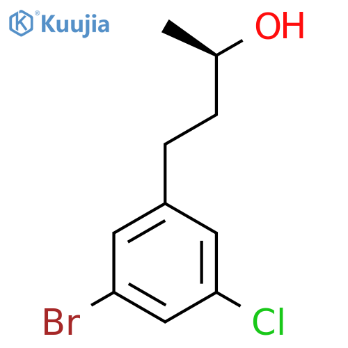 (2R)-4-(3-bromo-5-chlorophenyl)butan-2-ol structure