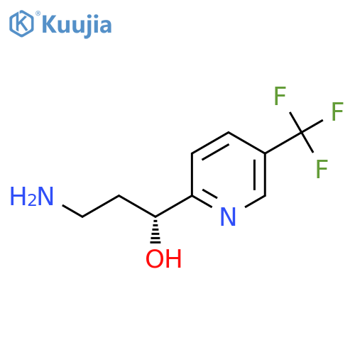(1R)-3-amino-1-5-(trifluoromethyl)pyridin-2-ylpropan-1-ol structure
