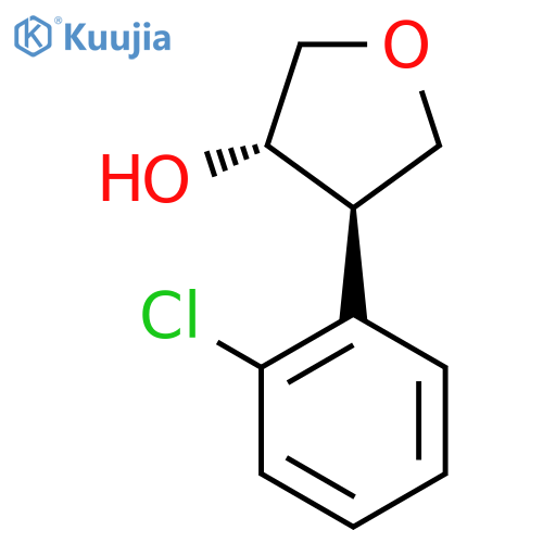 rac-(3R,4S)-4-(2-chlorophenyl)oxolan-3-ol structure