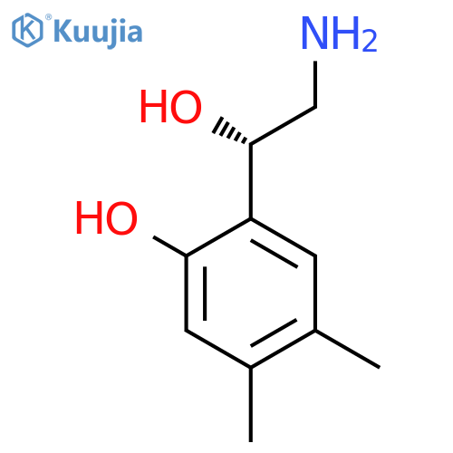2-(1S)-2-amino-1-hydroxyethyl-4,5-dimethylphenol structure