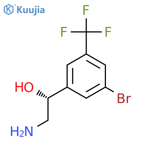 (1R)-2-amino-1-3-bromo-5-(trifluoromethyl)phenylethan-1-ol structure