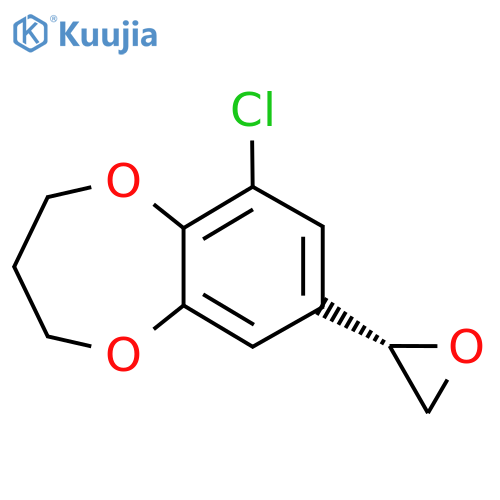 6-chloro-8-(2S)-oxiran-2-yl-3,4-dihydro-2H-1,5-benzodioxepine structure