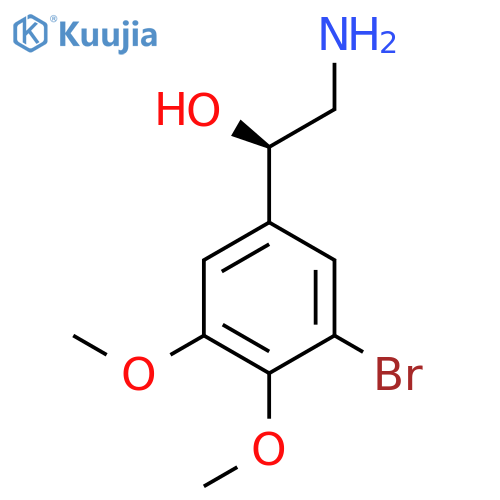 (1R)-2-amino-1-(3-bromo-4,5-dimethoxyphenyl)ethan-1-ol structure