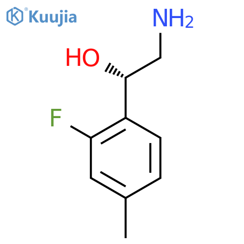 (1S)-2-amino-1-(2-fluoro-4-methylphenyl)ethan-1-ol structure