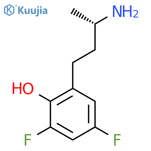 2-(3S)-3-aminobutyl-4,6-difluorophenol structure